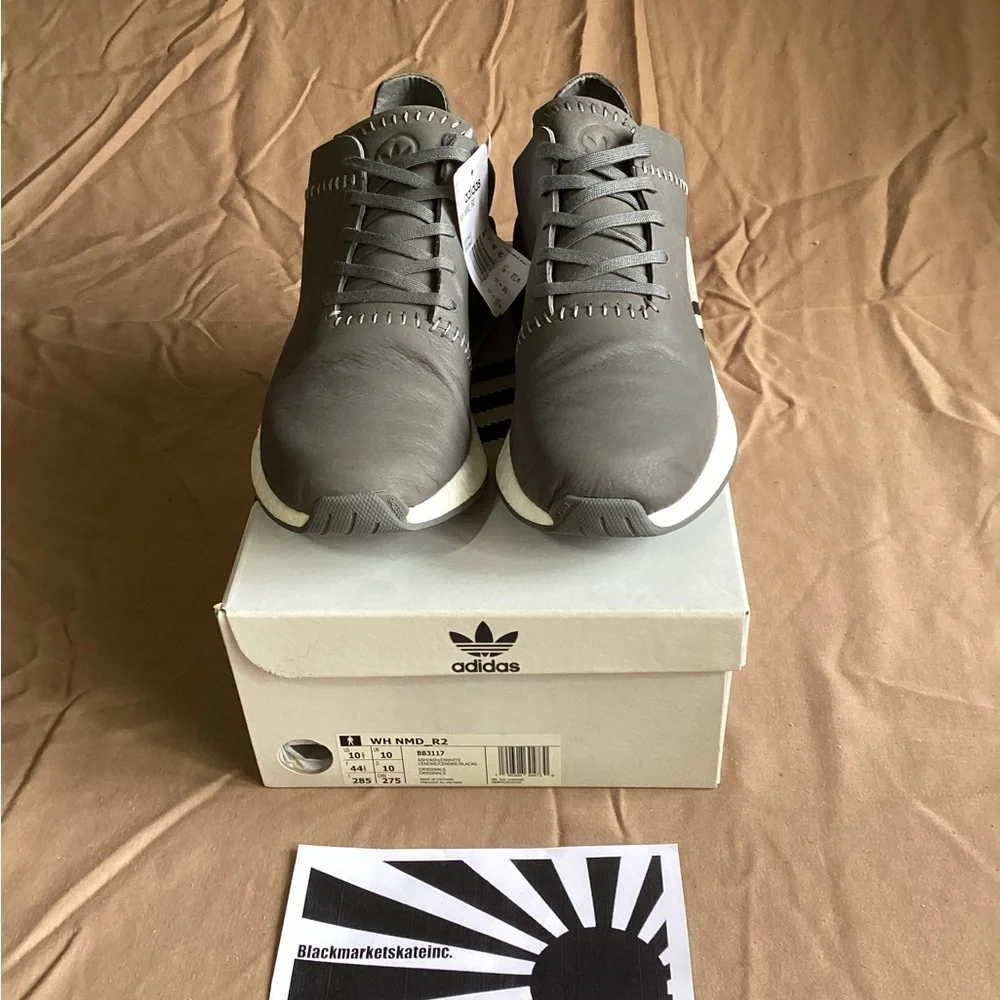 Wings + Horns x Adidas NMD R2 Ash BB3117 Men's Size 10.5